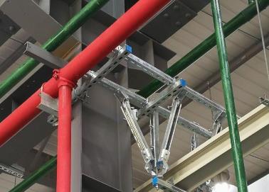 沐川该抗震支架的整体式支吊架结构协调性好